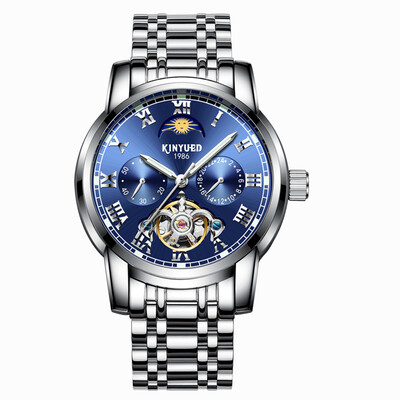 

KINYUED JYD-J028 Wrist Watch Automatic Mechanical Brand Male Wrist luminous Wrist High-grade Stainless Steel Water Proof Automatic