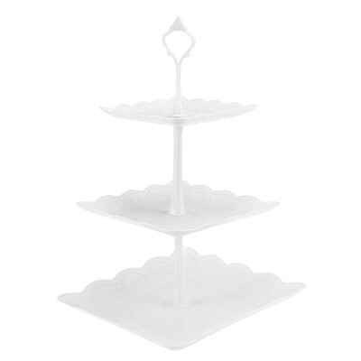 

3 Tiers Fruit Tray Dessert Tower Wedding Party Cake Stand