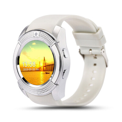 

Bluetooth V8 Smart Watch Smartwatch WomenMen Phone Clock Call SIM TF Camera Clock Support BT 40 For Android Round Watch