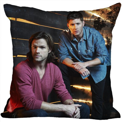 

Supernatural Pillow Cover Bedroom Home Office Decorative Pillowcase Square Zipper Pillow Cases Satin Fabric No Fade