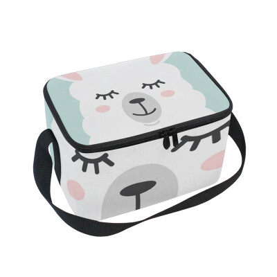 

ALAZA Lunch Box Insulated Lunch Bag Large Cooler No Drama Llama Cute Tote Bag