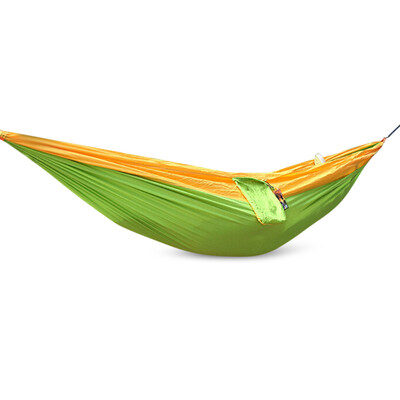 

Outdoor One Person Assorted Color Parachute Nylon Fabric Hammock