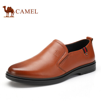 

Camel CAMEL soft leather set foot business casual mens shoes A912247480 yellow 41