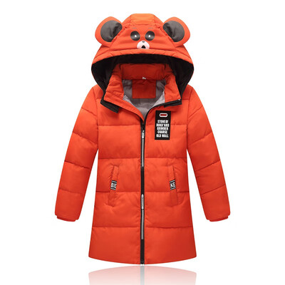 

2018 New Children Warm Autumn winter down jacket for girls Boys Hooded Clothing Kids Outerwear coat Teenage Parka girl clothes