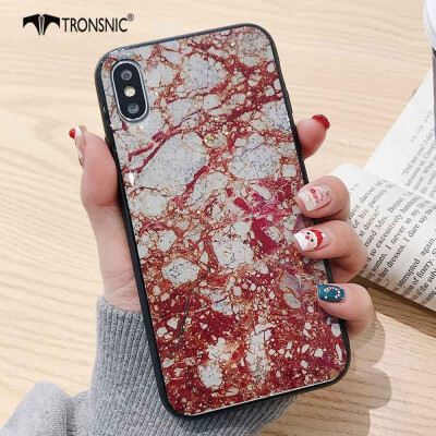 

TRONSNIC Glitter Marble Phone Case for iPhone 7 8 Plus Green Case Gold Foil Luxury Cover Fashion Hot