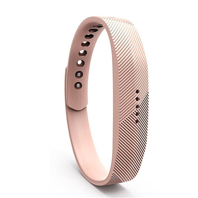 

For Fitbit Flex 2 Soft Silicone with Metal Clasp Buckle Wrist Strap Watch Band