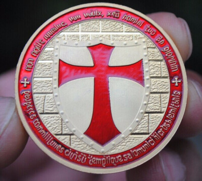 

GOLD PLATED RedTemplar Coins MEDAL EU UK FRANCE