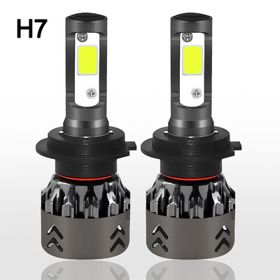 

1pair Automobile LED Headlamp Bulb 12V 60W 6500k white Car Fog Light Super Bright Spotlight lamp H1 H11 9006 H7 H4 Car Headlight