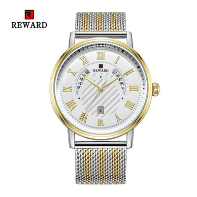 

REWARD 63063 Men Waterproof Quartz Net With Business Watch