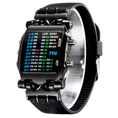 

TVG New Design LED Binary Large Dial Creative Digital Sport Watch