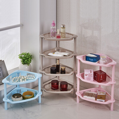 

Wen Hao rack multi-function four-layer triangular plastic multi-layer storage small finishing rack WX-W109