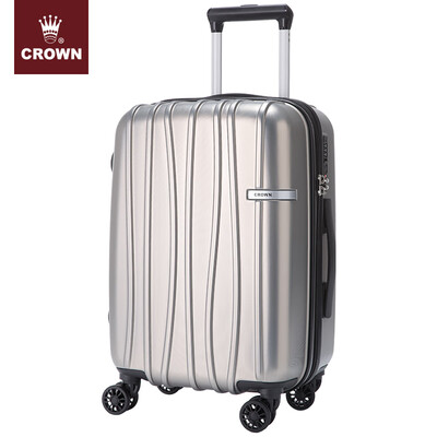 

CROWNCrown suitcase men&women boarding business trolley case universal wheel suitcase password box 5260-28 diamond pattern gray