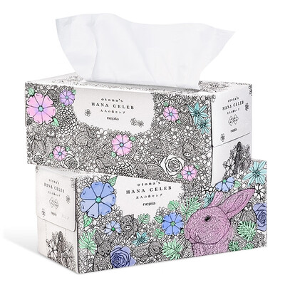 

Nei Piao nepia nose noble hand-painted limited edition boxed paper 3 layer 150 pumping 2 boxes Japan imported