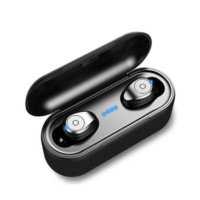 

Amoi AMOI F9 wireless 50 binaural ultra small mini stealth TWS Bluetooth headset earbuds in-ear sports running millet Apple Android phone universal black