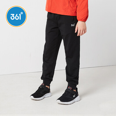 

361° 361 degrees childrens wear boys knit trousers 2019 spring new knit sports trousers childrens casual pants mens big childrens pants N51923558 carbon black 130
