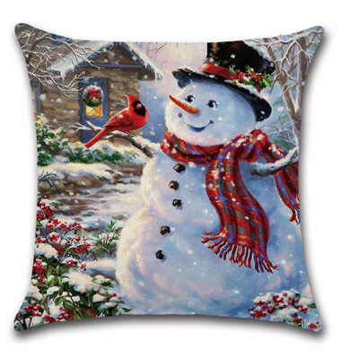 

Merry Christmas Pillow Cover Sofa Cushion Cover Pillowcase Decorative Pillows Pillow Case