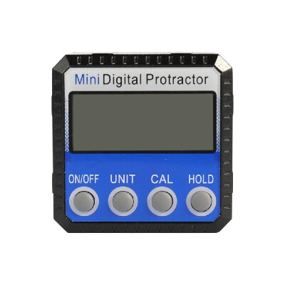 

Mini Zinc Alloy Shell Digital Display Protractor Inclinometer 01° Resolution Bottom with Magnet