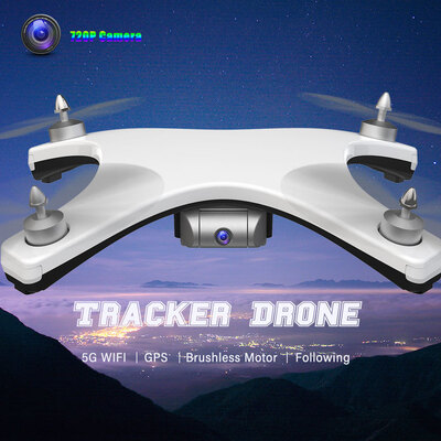 

W606-12 5G WiFi FPV 1080P Wide Angle Camera Brushless Drone GPS Positioning Altitude Hold RC Tracker Quadcopter