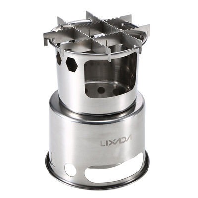 

Lixada Portable Folding Wood Stove Outdoor Lightweight Stainless Steel Picnic Camping Cooking Wood Stove