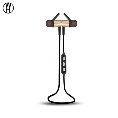 

WH Y522 Hanging Ear Type Metal Magnetic Motion Stereo Wireless Bluetooth earphone for xiaomi samsung huawei iphone