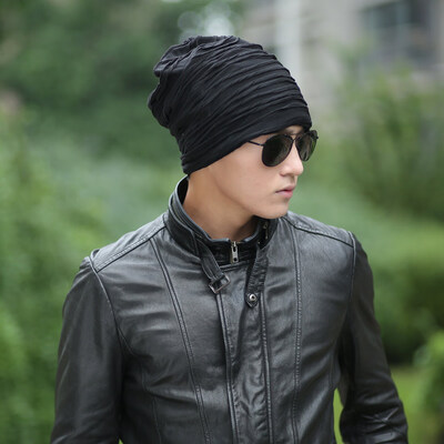 

Fashion Men Women Wrinkle Ruffle Beanie Hat Winter Warm Cap Unisex Hippop Slouchy Turban Headwear