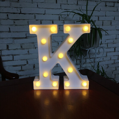 

NeillieN Twenty-six LED alphabetic lights decorative modelling lights plastic alphabetic digital night lightsDecorative lamp
