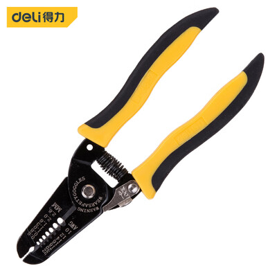 

Deli deli high carbon steel with cutting edge 7 file multifunctional portable electric wire stripping pliers electronic electrician manual tool 06-26mm DL2607