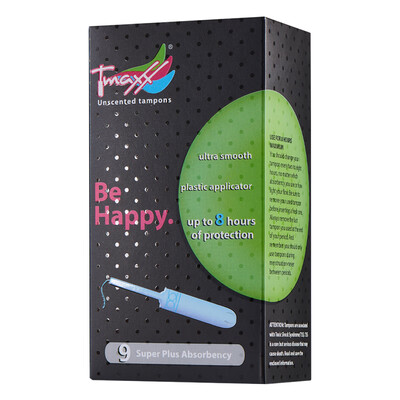 

Tmaxx catheter tampon fragrance-free very large 9 packs imported from Germany