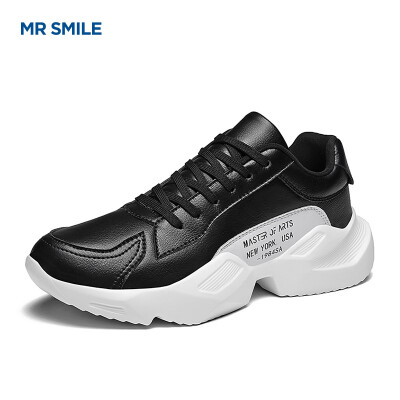 

Mr Smile MR SMILE British Korean version of the trend of wild fashion casual net red sports non-slip mens shoes black 40