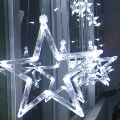 

12 LEDs Star Shape String Light Holiday Party Wedding Decoration Lamp