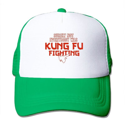 

Surely Not Everybody was Kung Fu Fighting Summer Sun Protection Mesh Cap Baseball Hat Cap Adjustable