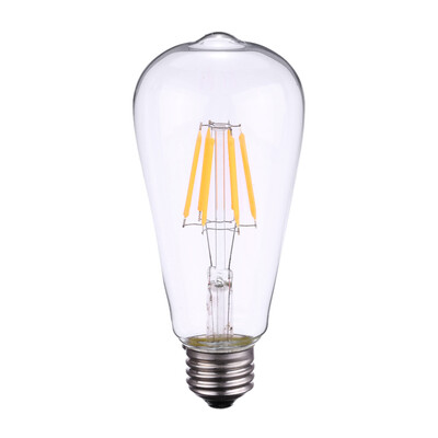 

Tomshine 6W ST64 LED Filament Bulb Light AC110-120V E26 Base 2700K Edison Style Antique Vintage Retro Holiday Festival Decorations