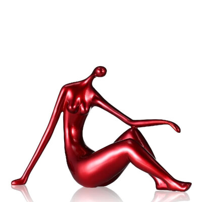 

Reclining Woman Tooarts Resin Sculpture Home Decoration Delicate Baking Paint Elegant Shape