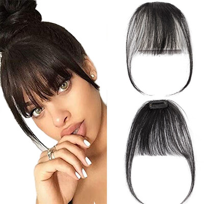 

Air bangs Clip In Hair Bangs 100 Human Hair Mini Handmade Hair Fringe