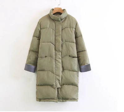 

Parkas Coats Thick warm coat Cotton padded straight cotton jacket