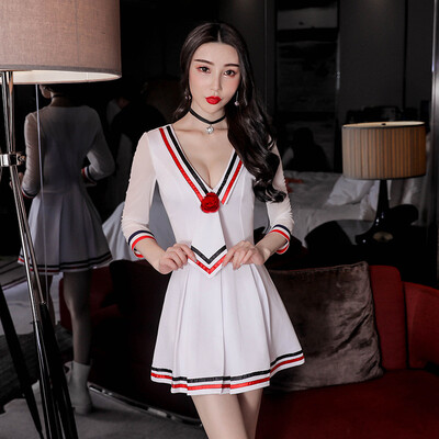

A generation of dresses autumn&winter 2018 spring new nightclub women&39s v-neck long-sleeved pleated skirt sexy dress