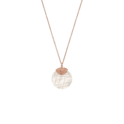 

Olivia burton UK imported pink crystal necklace cherry powder quartz stone pendant fashion clavicle chain jewelry OBJ16AMN23