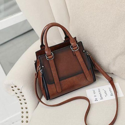 

Women Vintage Shoulder Bag 2019 Female Causal Leather Totes High Quality Dames Handbag Drop Shopping 11 colors