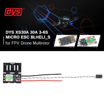 

DYS XS30A 30A 3-6S Micro ESC BLheli_ Firmware Support Oneshot42&Multishot for FPV Drone Multirotor