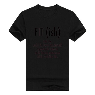

Fit ish Word Definition - Funny Workout Fitness Men Cotton T-Shirt
