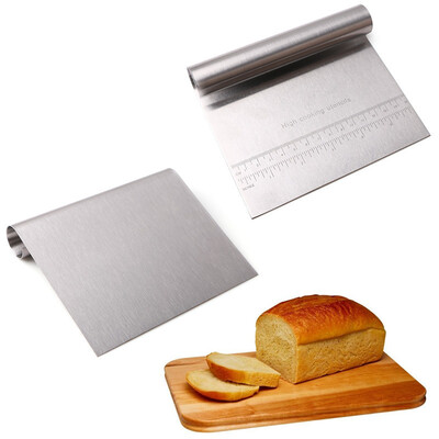 

Stainless Steel Pizza Dough Scraper Cutter Baking Pastry Spatulas Fondant Cake