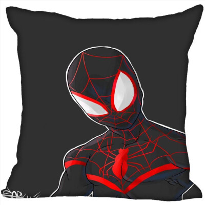 

Spiderman Pillow Cover Bedroom Home Office Decorative Pillowcase Square Zipper Pillow Cases Satin Fabric No Fade