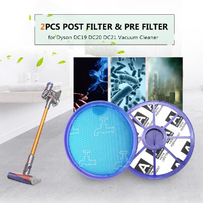 

2pcs Post Filter & Pre Filter HEPA Motor Filter Replacement for Dyson DC19 DC20 DC21 Vacuum Cleaner