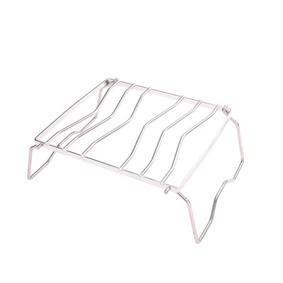 

Stainless steel barbecue bracket simple camping picnic grill BBQ