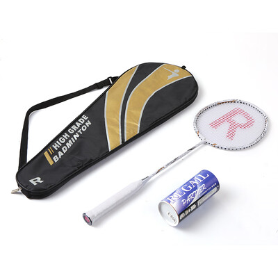 

Badminton Racket Set Ultralight Carbon Fiber Baminton Racquet&Tube of 3 Shuttlecocks Birdies with Cover Bag