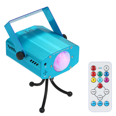

Lixada 12W RGBW Color Changing Mini LED Water Wave Ripple Effect Stage Light Lamp with Controller for Disco KTV Club Party Home En