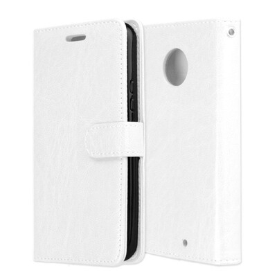 

MOONCASE Motorola Moto X4 3 Card Photo Frame Leather Case - White