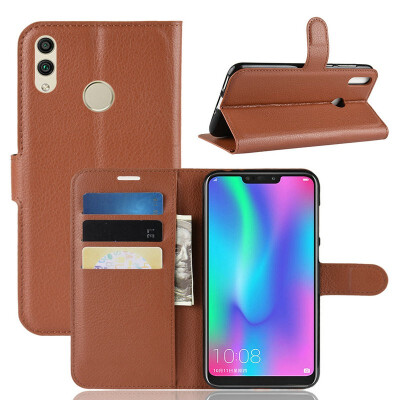 

for Huawei Honor 8C BKK-AL10 WIERSS Wallet Phone Case for Huawei Honor 8C BKK-AL10 BKK-TL00 Flip Leather Cover Case Etui Fundas