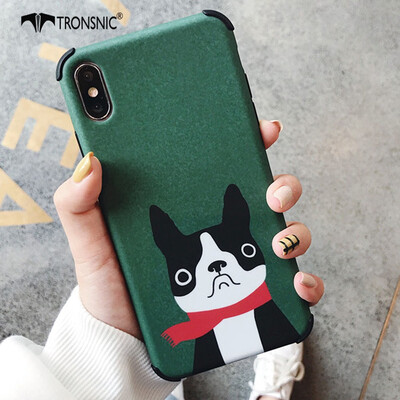 

TRONSNIC Retro Dogs Phone Case for iPhone XR Cases Matte Cute Cartoon Soft Cover Shockproof Capa