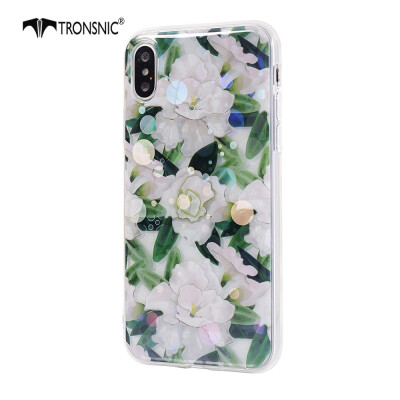 

Tronsnic Flowers Phone Case for iPhone 5 5s SE Shiny Laser Soft Cases for Transparent Covers